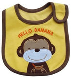 New Waterproof Baby Bibs Cotton Feeding Smock Cartoon Cute Pattern Boys Girls Burp Cloths Infant Slobber Saliva Towel 0-3 Years