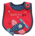 New Waterproof Baby Bibs Cotton Feeding Smock Cartoon Cute Pattern Boys Girls Burp Cloths Infant Slobber Saliva Towel 0-3 Years