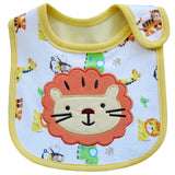 New Waterproof Baby Bibs Cotton Feeding Smock Cartoon Cute Pattern Boys Girls Burp Cloths Infant Slobber Saliva Towel 0-3 Years