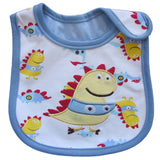 New Waterproof Baby Bibs Cotton Feeding Smock Cartoon Cute Pattern Boys Girls Burp Cloths Infant Slobber Saliva Towel 0-3 Years